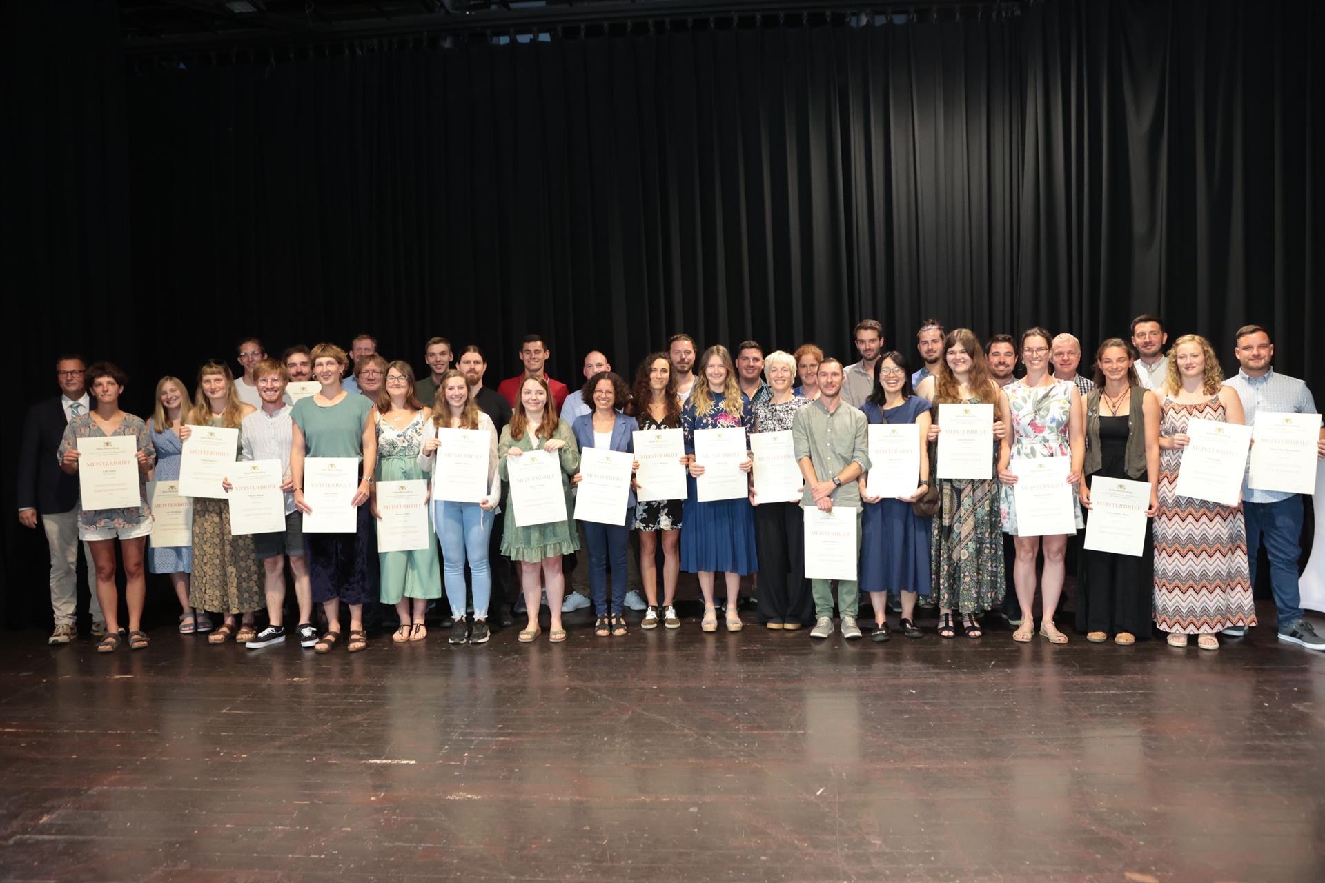 Übergabe der Meisterbriefe auf der BUGA Mannheim